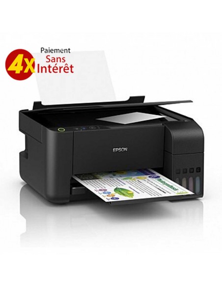 Imprimante Epson EcoTank L3110 Multifonction à Réservoir Intégré Couleur 3en1 (C11CG87403) Imprimante Epson EcoTank L3110 Multifonction à Réservoir Intégré Couleur 3en1 (C11CG87403)
