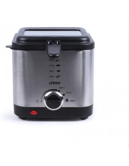 Friteuse LIVOO - 900 Watt - 1,5 Litres - Gris (DOC240) Friteuse LIVOO - 900 Watt - 1,5 Litres - Gris (DOC240)