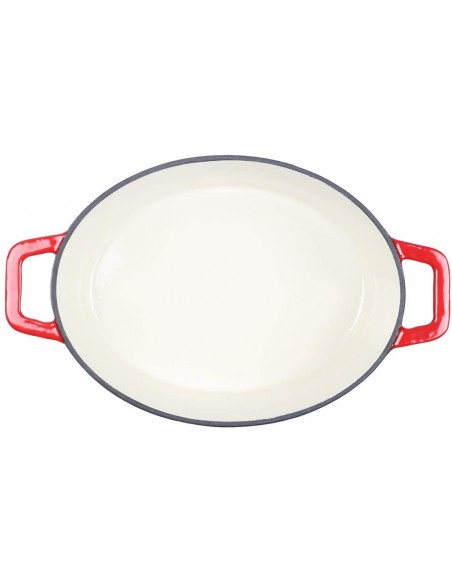 Cocotte Ovale LIVOO 29 CM - 4.5 Litres - Rouge (MEP129R) Cocotte Ovale LIVOO 29 CM - 4.5 Litres - Rouge (MEP129R)