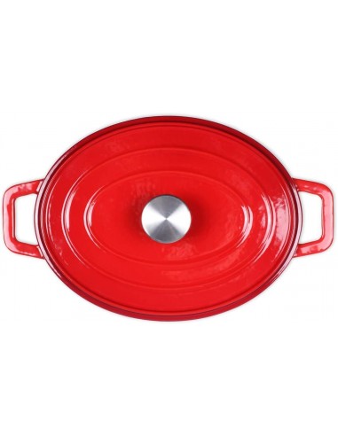 Cocotte Ovale LIVOO 29 CM - 4.5 Litres - Rouge (MEP129R) Cocotte Ovale LIVOO 29 CM - 4.5 Litres - Rouge (MEP129R)