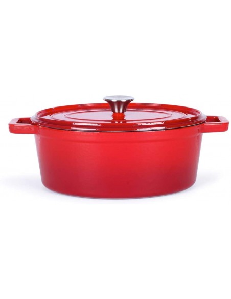 Cocotte Ovale LIVOO 29 CM - 4.5 Litres - Rouge (MEP129R) Cocotte Ovale LIVOO 29 CM - 4.5 Litres - Rouge (MEP129R)