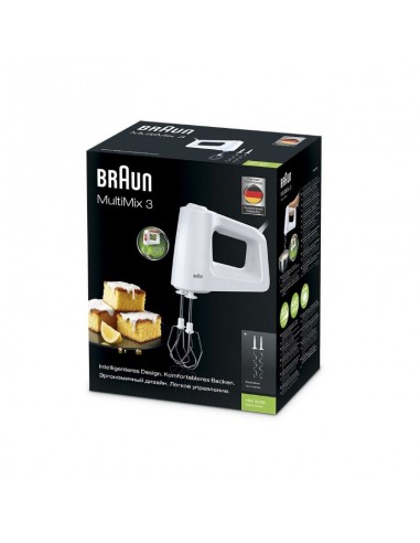 Batteur BRAUN MultiMix 3 - 450 Watt - Blanc (HM3000) Batteur BRAUN MultiMix 3 - 450 Watt - Blanc (HM3000)