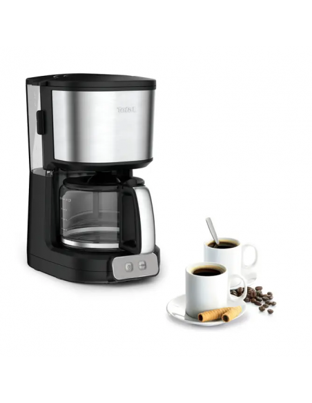 Cafetière Filtre TEFAL ELEMENT - 1000 Watt - 15 Tasses - Noir (CM470810)