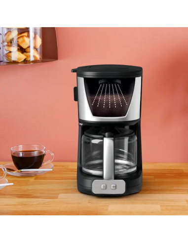 Cafetière Filtre TEFAL ELEMENT - 1000 Watt - 15 Tasses - Noir (CM470810)