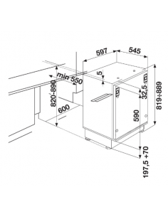 Frigo Encastrable Focus 170L- Blanc (F585) 2
