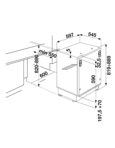 Réfrigérateur Encastrable FOCUS 170L - Blanc (F.585) Réfrigérateur Encastrable FOCUS 170L - Blanc (F.585)