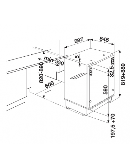 Réfrigérateur Encastrable FOCUS 170L - Blanc (F.585) Réfrigérateur Encastrable FOCUS 170L - Blanc (F.585)