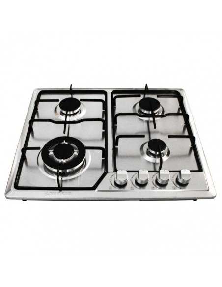 Plaque De Cuisson STAR ONE 4 feux 60CM - Inox (ST-614) Plaque De Cuisson STAR ONE 4 feux 60CM - Inox (ST-614)