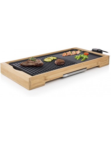 Barbecue TRISTAR 6 Personnes 2200 Watt - ‎Bambou & Noir (BP-2641)