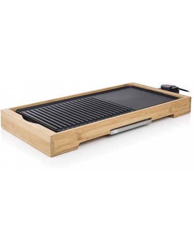 Barbecue TRISTAR 6 Personnes 2200 Watt - ‎Bambou & Noir (BP-2641)