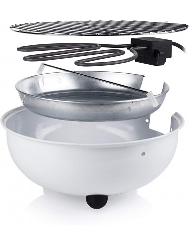 Barbecue de Table électrique TRISTAR 1250 Watt - Blanc (BQ-2882) Barbecue de Table électrique TRISTAR 1250 Watt - Blanc (BQ-2882)