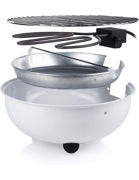 Barbecue de Table électrique TRISTAR 1250 Watt - Blanc (BQ-2882) Barbecue de Table électrique TRISTAR 1250 Watt - Blanc (BQ-2882)