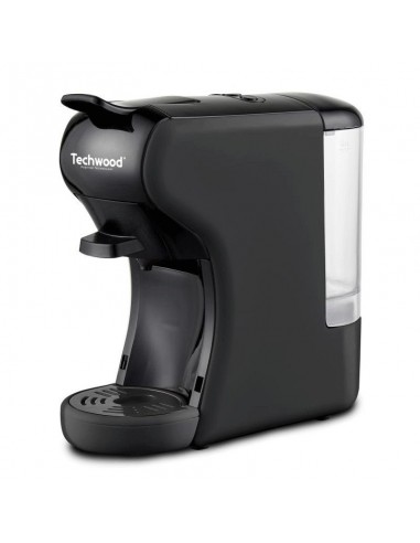 Machine à Café Expresso 2en1 TECHWOOD 1450 Watt 0,6L - Noir (TCA-196N)