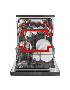 Lave Vaisselle HOOVER 16 Couverts - Gris (HDSN2D620PX) 2