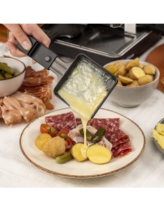 Appareil à Raclette et Pierre à Cuire1400 Watt - 8 Personnes - Noir (RA-2723) 2