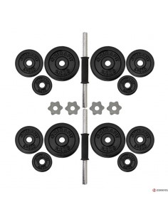 Kit Haltères ZIMOTA Noir 20KG (02031220) 2