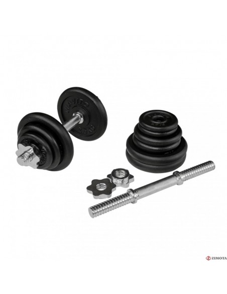 Kit Haltères ZIMOTA Noir 20KG (02031220) Kit Haltères ZIMOTA Noir 20KG (02031220)