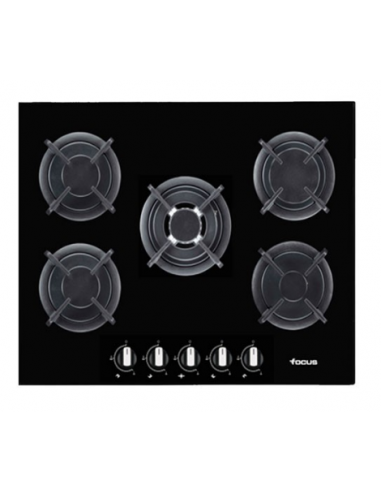 Plaque de Cuisson FOCUS 5 Feux - Noir (F.4109B)