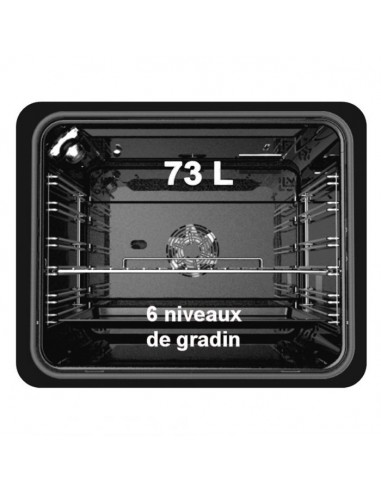 Four Encastrable Electrique BRANDT 73L - Noir (BXC6332B)