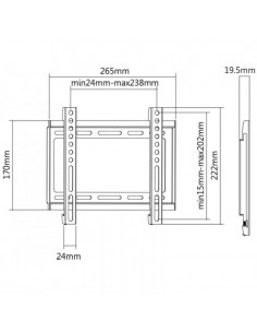 SBOX Fixe Pour TV 23"-42" 2