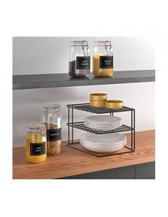Etagère d'angle à 2 niveaux METALTEX 2
