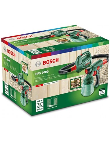 Pistolet à Peinture BOSCH Filaire PFS 2000 - Vert (603207300)
