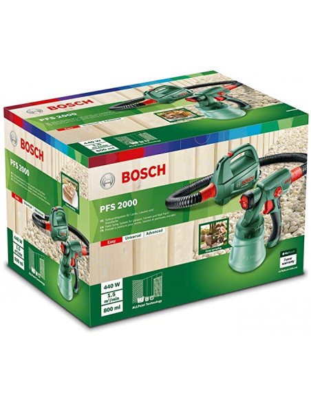 Pistolet à Peinture BOSCH Filaire PFS 2000 - Vert (603207300)