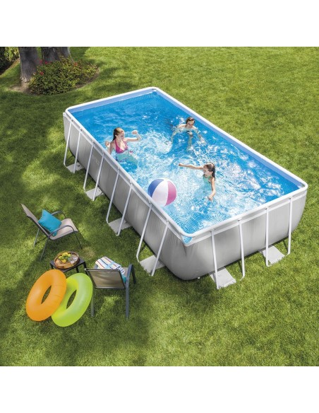 Piscine INTEX Hors-Sol Autoportante - Gris (26784) Piscine INTEX Hors-Sol Autoportante - Gris (26784)