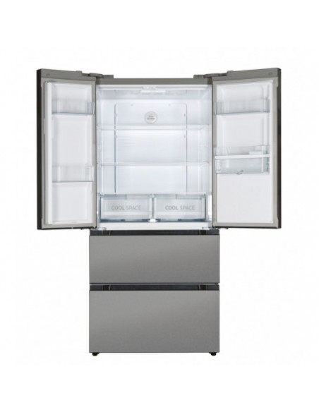 Réfrigérateur HOOVER Side by Side 432L - Silver (HSF818FXWDK)