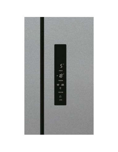 Réfrigérateur HOOVER Side by Side 432L - Silver (HSF818FXWDK)
