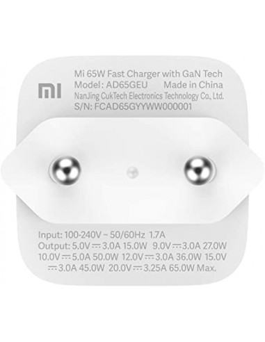 Chargeur Rapide XIAOMI Mi 65 W GaN... Chargeur Rapide XIAOMI Mi 65 W GaN...