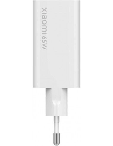 Chargeur XIAOMI Mi 65 W Rapide avec GaN Tech - Blanc Chargeur XIAOMI Mi 65 W Rapide avec GaN Tech - Blanc