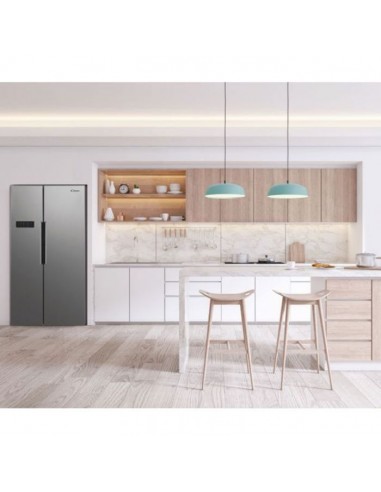 Réfrigérateur Américain Side By Side CANDY CHSVN174X 521Litres - Inox Réfrigérateur Américain Side By Side CANDY CHSVN174X 521Litres - Inox