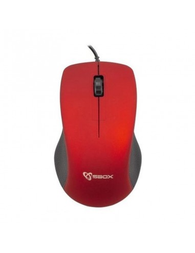 Souris Optique Filaire S-BOX M-958R - Rouge