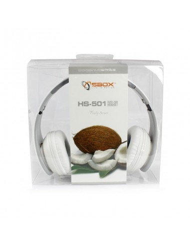 Micro Casque SBOX HS-501W - Blanc Micro Casque SBOX HS-501W - Blanc