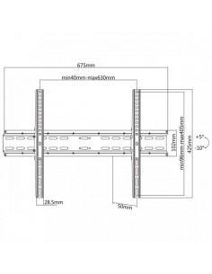 Support Mural SBOX PLB-2546T Fixe Pour TV 37"-70" - Noir 2