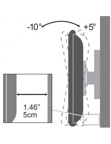 Support Mural SBOX PLB-2546T Fixe Pour TV 37"-70" - Noir Support Mural SBOX PLB-2546T Fixe Pour TV 37"-70" - Noir