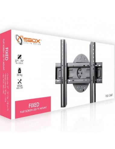 Support Mural SBOX PLB-1246F Fixe Pour TV 37"-70" - Noir Support Mural SBOX PLB-1246F Fixe Pour TV 37"-70" - Noir