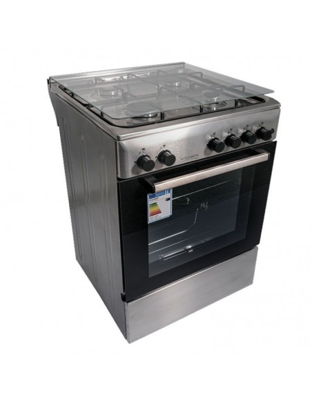 Cuisinière a Gaz ARTHUR MARTIN AME60IX 60Cm 4 Feux Avec Four Électrique - Inox Cuisinière a Gaz ARTHUR MARTIN AME60IX 60Cm 4 Feux Avec Four Électrique - Inox