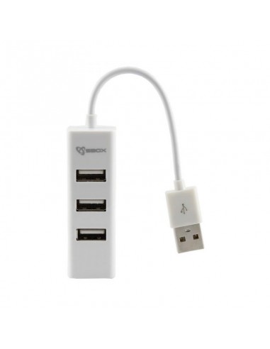Hub USB 4 Ports SBOX H-204W - Blanc