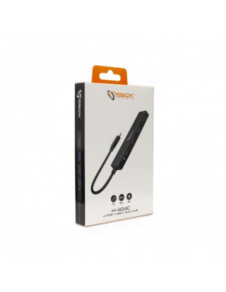 Hub USB 3.0 SBOX H-404C Type-C - Noir