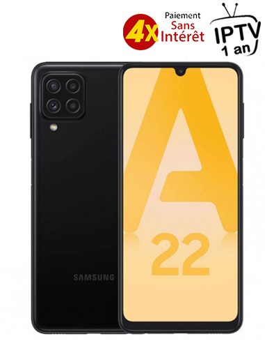 Smartphone SAMSUNG Galaxy A22 64 Go - Noir (SM-A22-4-64-BLACK)