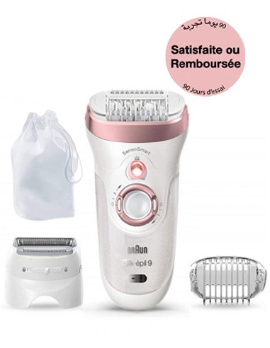 Épilateur Électrique BRAUN Série 9 WET & DRY - Blanc (SES9-720)