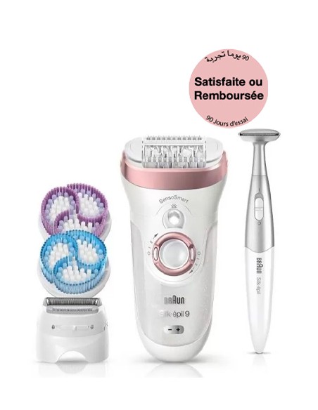 Épilateur Électrique BRAUN Silk-épil Série 9 - WET & DRY (SES9/980)