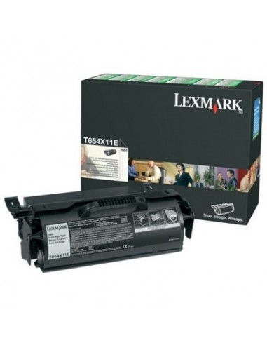 Toner Original Lexmark T654 Noir (36K) - T654X11E
