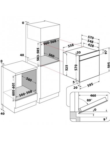 Four électrique WHIRLPOOL 71L - Inox (OAS KN8V1IX) Four électrique WHIRLPOOL 71L - Inox (OAS KN8V1IX)