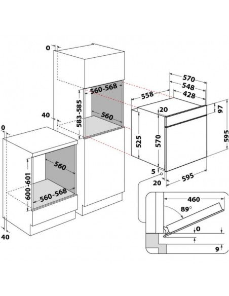 Four électrique WHIRLPOOL 71L - Inox (OAS KN8V1IX) Four électrique WHIRLPOOL 71L - Inox (OAS KN8V1IX)