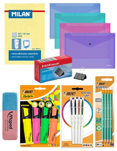 Pack Fourniture Scolaire De 7 Articles