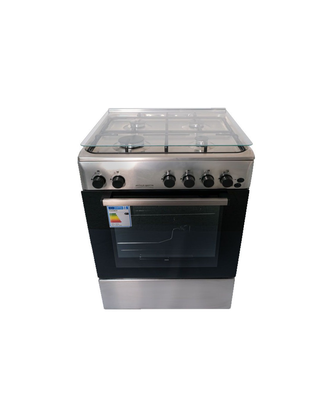 Cuisinière à Gaz ARTHUR MARTIN AMG60IX 60cm 4 Feux - Inox