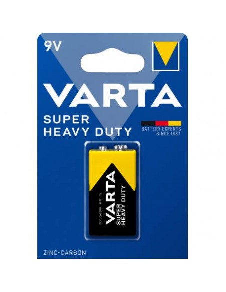 Pile Saline VARTA 9V / 6LR61 Super Heavy Duty Pile Saline VARTA 9V / 6LR61 Super Heavy Duty
